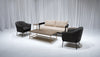 BROOKHAVEN SOFA GROUPING 3 - IVORY W/ BLACK WOOD