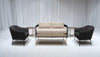 BROOKHAVEN SOFA GROUPING 3 - IVORY W/ BLACK WOOD