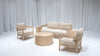 BROOKHAVEN SOFA GROUPING 3 - IVORY W/ NATURAL WOOD