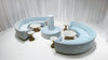 BUCKHEAD CURVED SOFA GROUPING 3 - ICE BLUE