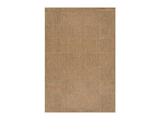 CHECKERED AREA RUG - NATURAL | 8' x 10'