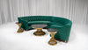 BUCKHEAD CURVED SOFA GROUPING 1 - EMERALD