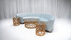 BUCKHEAD CURVED SOFA GROUPING 1 - ICE BLUE