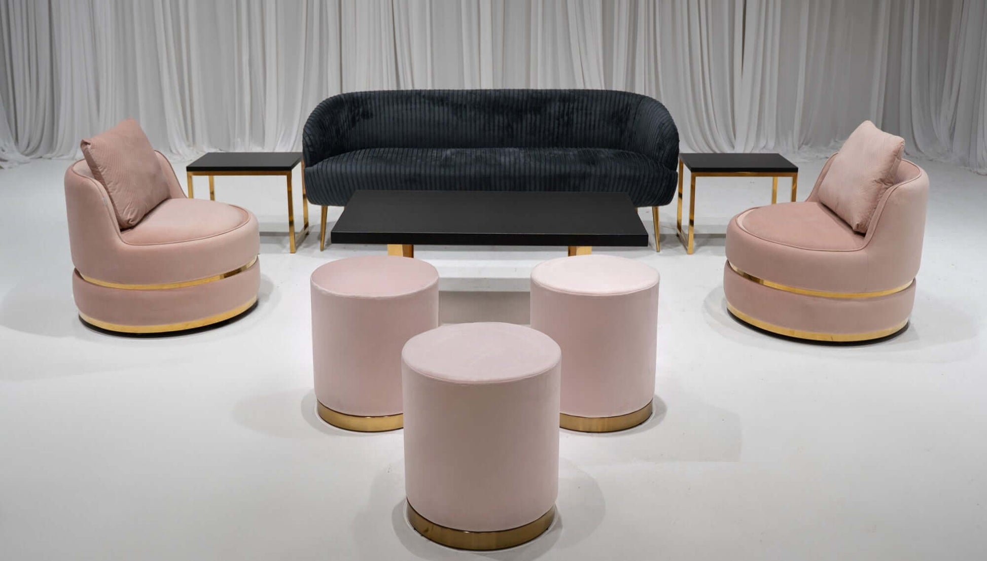 EMORY SOFA GROUPING 2 - BLACK