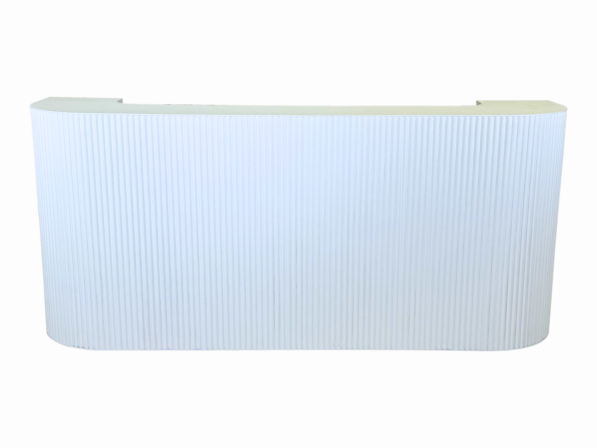 FAIRMONT FLUTED 8FT BAR - WHITE