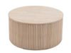 FAIRMONT FLUTED COFFEE TABLE - NATURAL WOOD