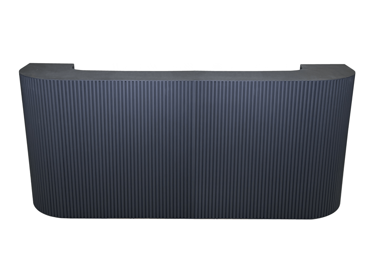 FAIRMONT FLUTED 8FT BAR - BLACK