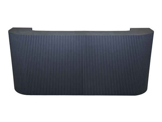 FAIRMONT FLUTED 8FT BAR - BLACK