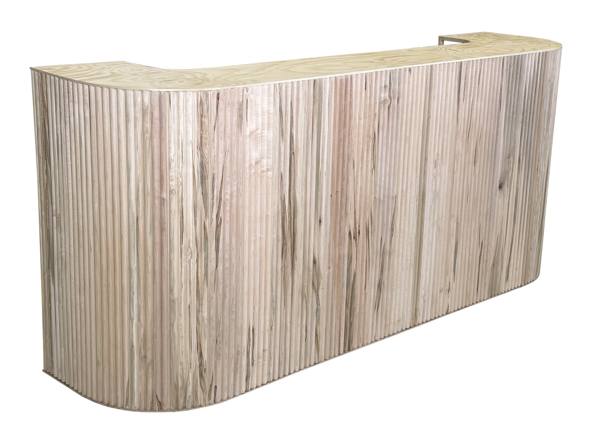FAIRMONT FLUTED 8FT BAR - NATURAL