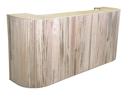 FAIRMONT FLUTED 8FT BAR - NATURAL