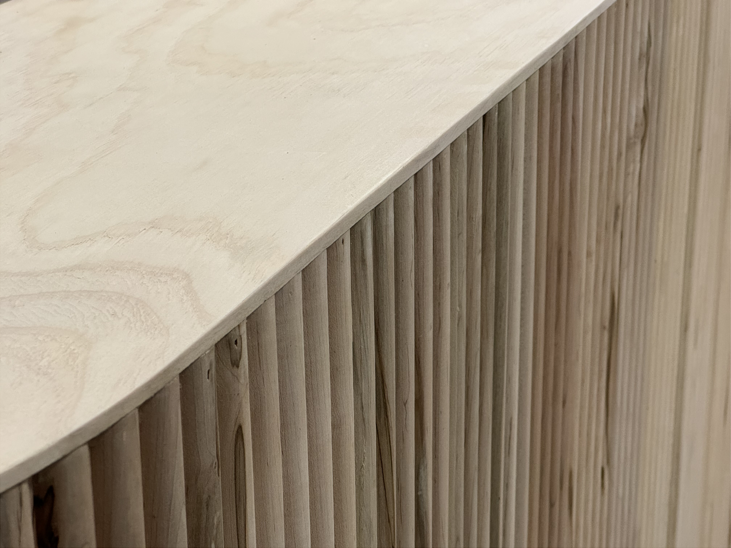 FAIRMONT FLUTED 8FT BAR - NATURAL