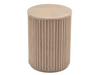 FAIRMONT FLUTED ACCENT TABLE - NATURAL WOOD