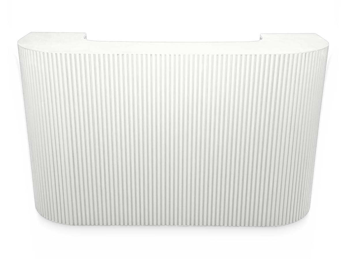 FAIRMONT FLUTED 6FT BAR - WHITE