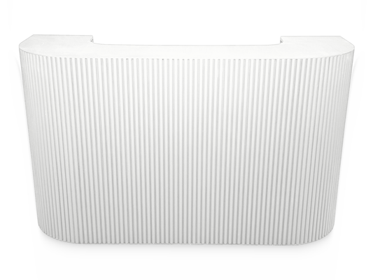 FAIRMONT FLUTED 6FT BAR - WHITE