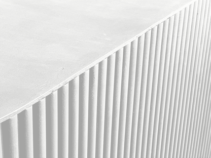 FAIRMONT FLUTED 6FT BAR - WHITE