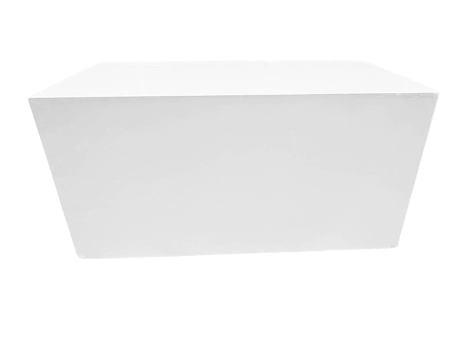 ART BOX | 2' X 4' - WHITE - H 24" / W 48" The LLL Art Box is a 2' by 4' wooden box, offers customization options to showcase your brand.