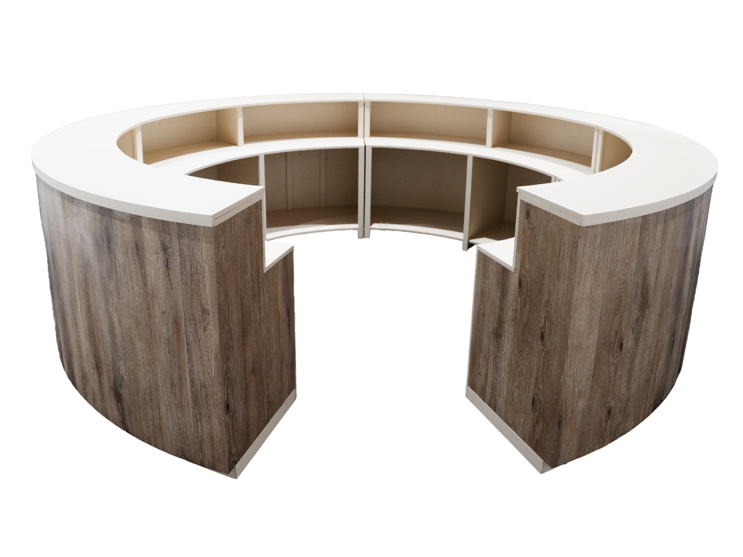 MILTON CIRCULAR BAR - WALNUT