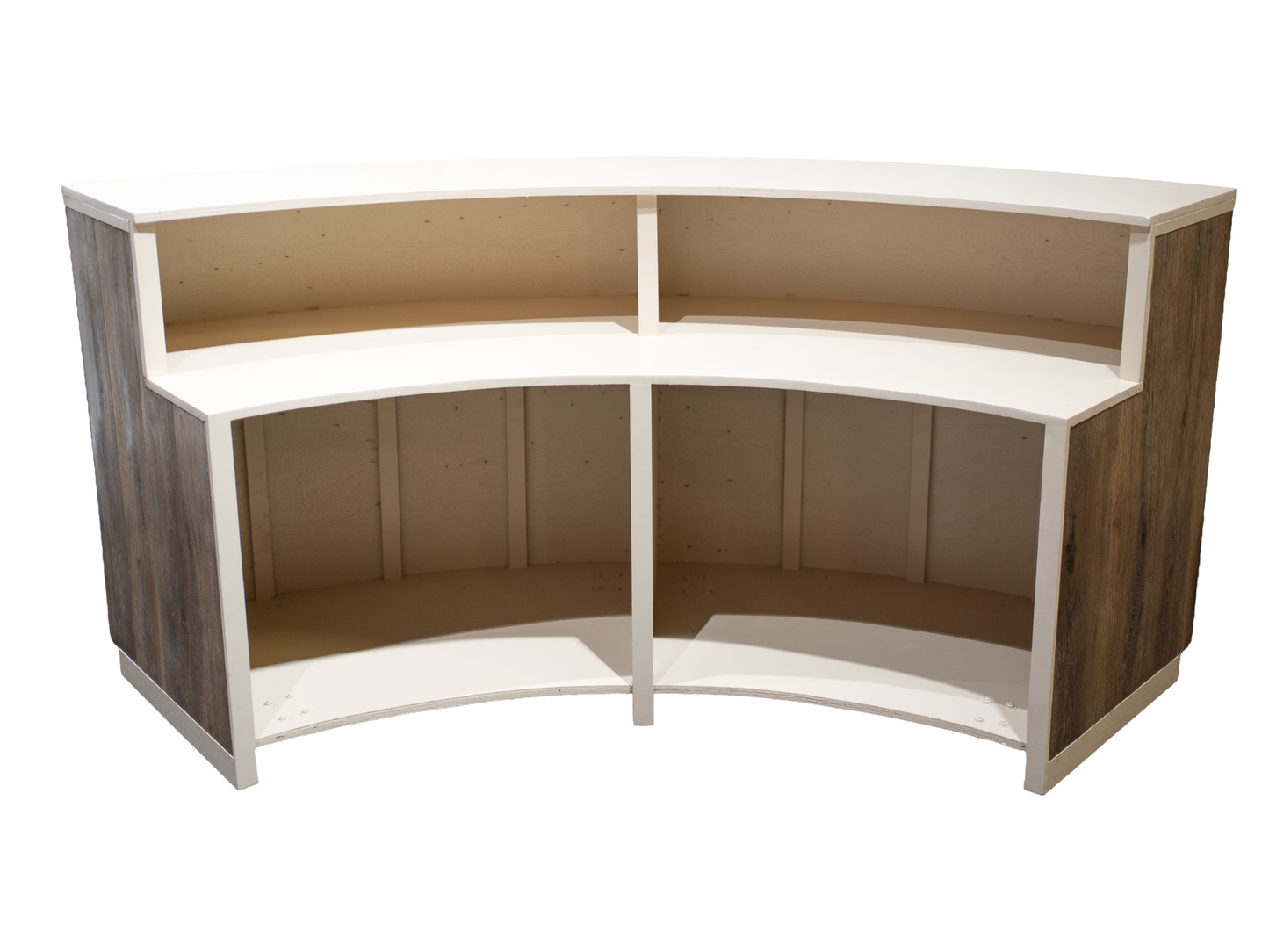 MILTON QUARTER CIRCLE BAR - WALNUT