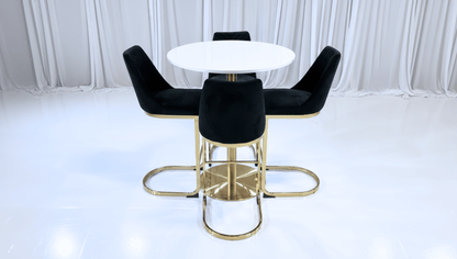 PARIS HIGHBOY GROUPING 1 - GOLD - Featured Items in this grouping include: Paris Highboy - Gold Chandler Barstool