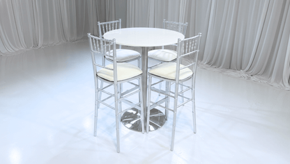PARIS HIGHBOY GROUPING 3 - SILVER - Featured Items in this grouping include: Paris Highboy - Silver Chiavari Barstool - Silver