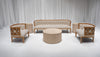 PIEDMONT SOFA GROUPING 2 - IVORY W/ OAK WOOD