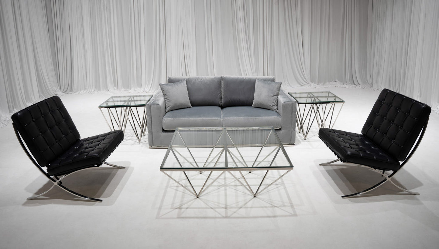 PRESLEY LOVESEAT GROUPING 2 - PLATINUM GREY