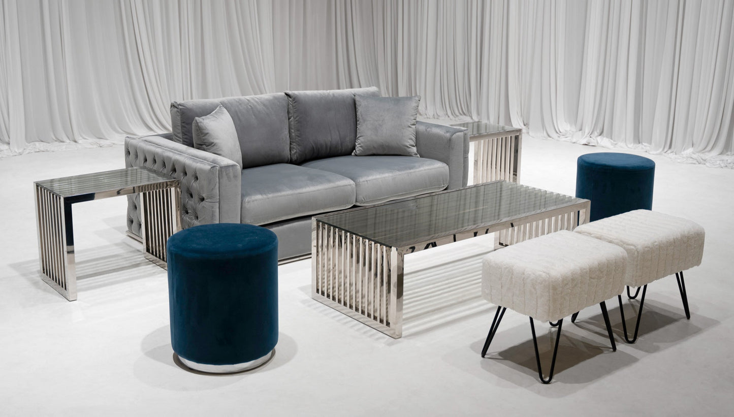 PRESLEY LOVESEAT GROUPING 3 - PLATINUM GREY