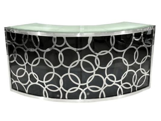 SKYY LOOP QUARTER CIRCLE BAR - BLACK W/ SILVER