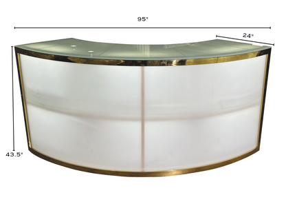 SKYY QUARTER CIRCLE BAR - GOLD