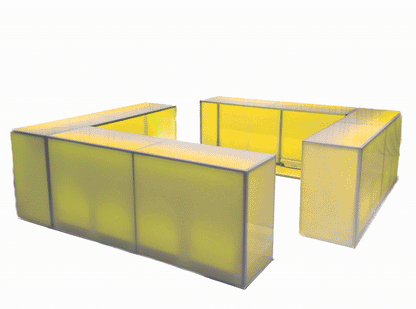 ILLUMINATED 4 - SIDED ACRYLIC BAR