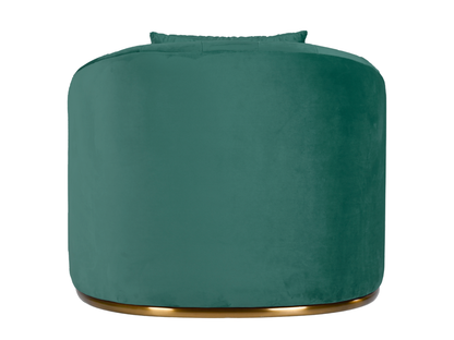 WORLD ARMCHAIR - EMERALD - H 29" / W 38" / D 39" *Accepting Orders Now, Available April 2026 The World Armchair in Emerald features plush velvet material, a channel tufted backrest, and a gold base. Perfect for any event. Explore the WORLD COLLECTION insp