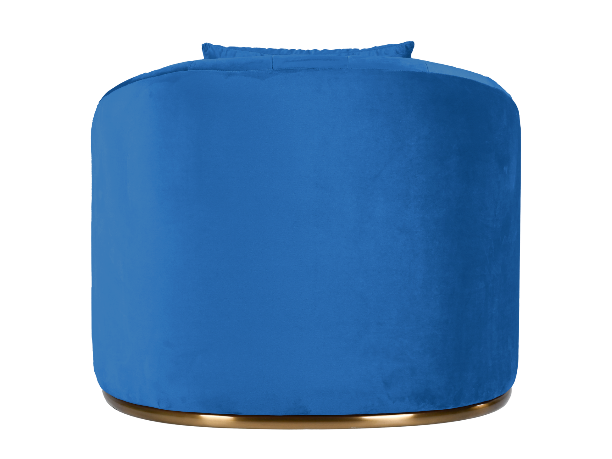 WORLD ARMCHAIR - ROYAL BLUE - H 29" / W 38" / D 39" *Accepting Orders Now, Available April 2026 The World Armchair in Royal Blue features plush velvet material, a channel tufted backrest, and a gold base. Perfect for any event. Explore the WORLD COLLECTIO