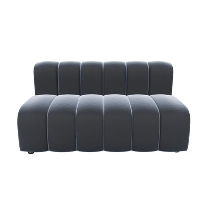 ARC STRAIGHT SOFA SECTION - BLACK
