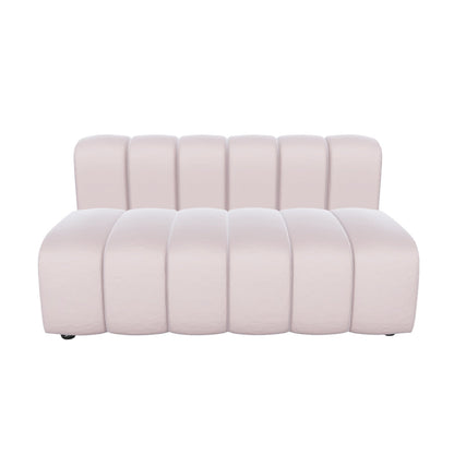 ARC STRAIGHT SOFA SECTION - BLUSH