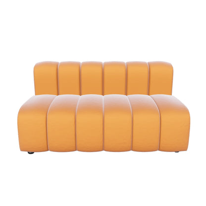 ARC STRAIGHT SOFA SECTION - ORANGE