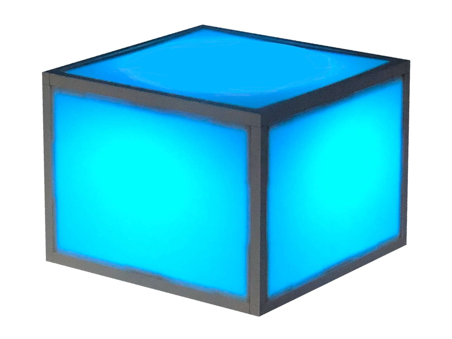 LED ACRYLIC STAGE PIECE | H 16" - Add a functional, creative element to any social event or fashion show with our LED acrylic stage. Each modular piece measures W 24" x D 24" and can be combined with other LED stage pieces of varying height can also be as
