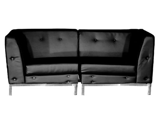 PEACHTREE 2PC SOFA - BLACK