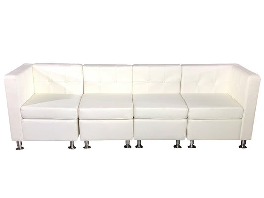 CLUB 4PC SOFA - WHITE