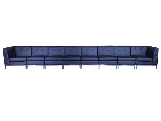 PEACHTREE 8PC LONG SOFA - BLACK