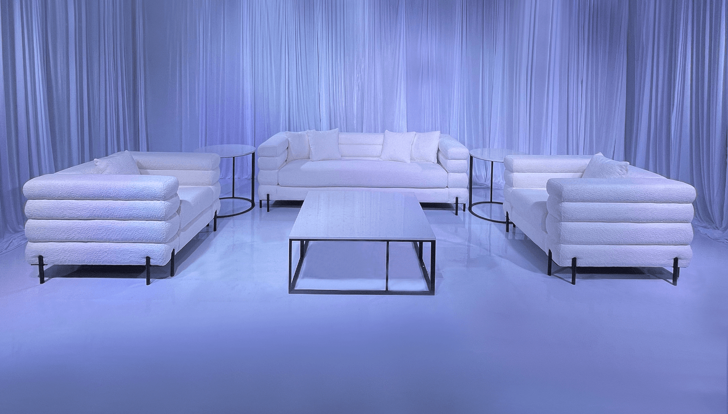 ASPEN SOFA GROUPING 1 - Featured Items in this grouping include: Aspen Sofa Aspen Armchair Aspen Coffee Table Aspen Accent Table