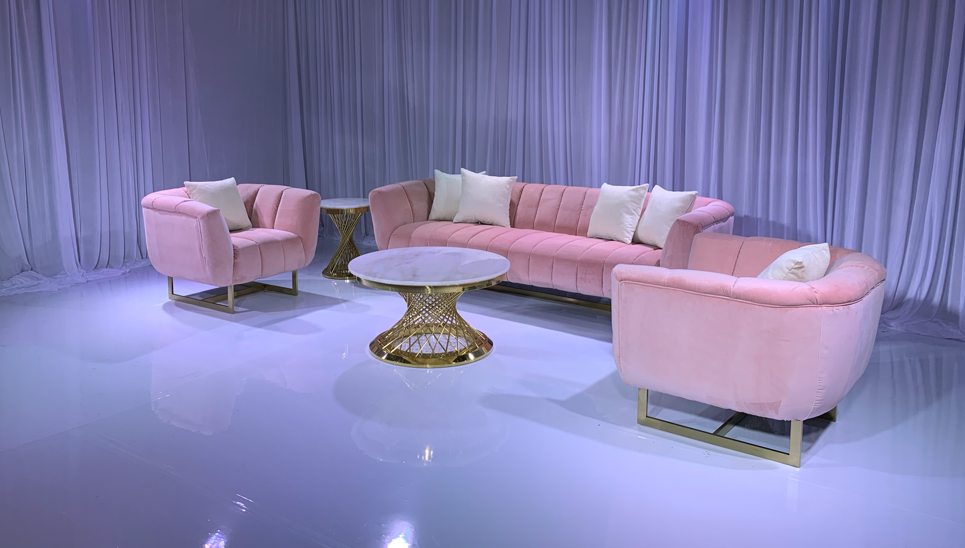 AVENUE SOFA GROUPING 1 - BLUSH