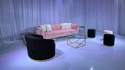 AVENUE SOFA GROUPING 3 - BLUSH