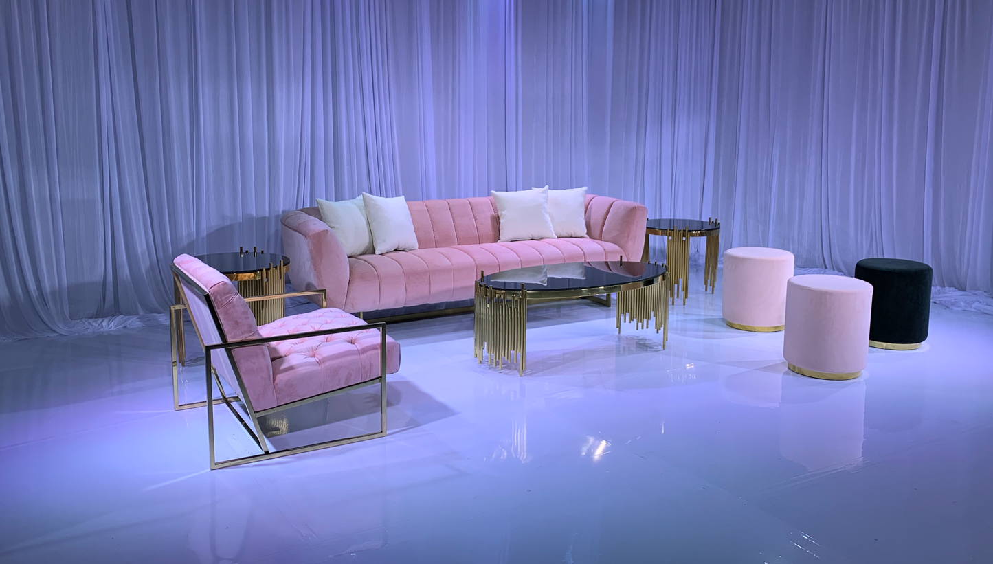 AVENUE SOFA GROUPING 4 - BLUSH