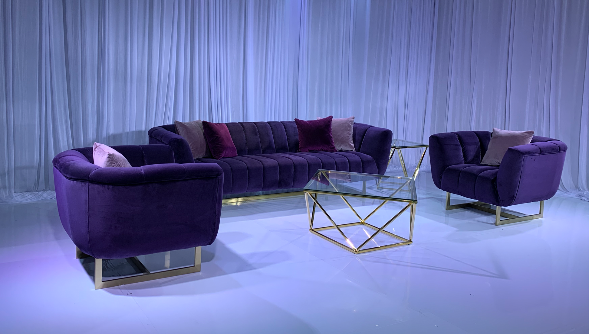 AVENUE SOFA GROUPING 1 - VIOLET
