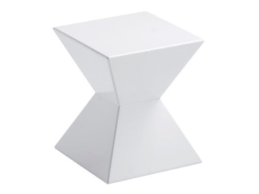 AZTEC ACCENT TABLE - WHITE