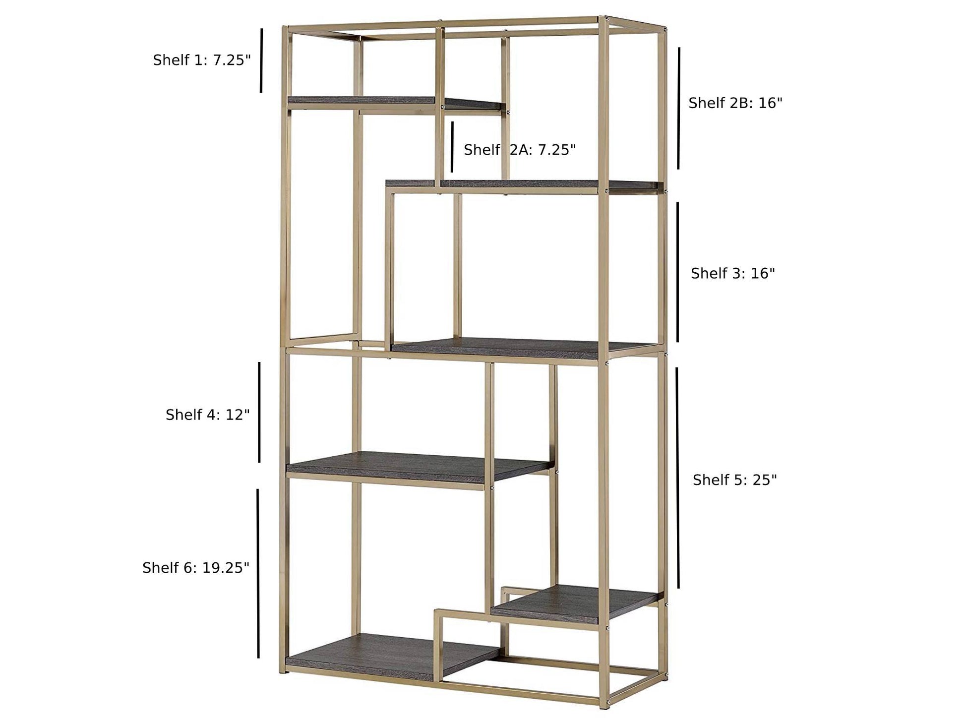 BELVEDERE DISPLAY UNIT - GOLD