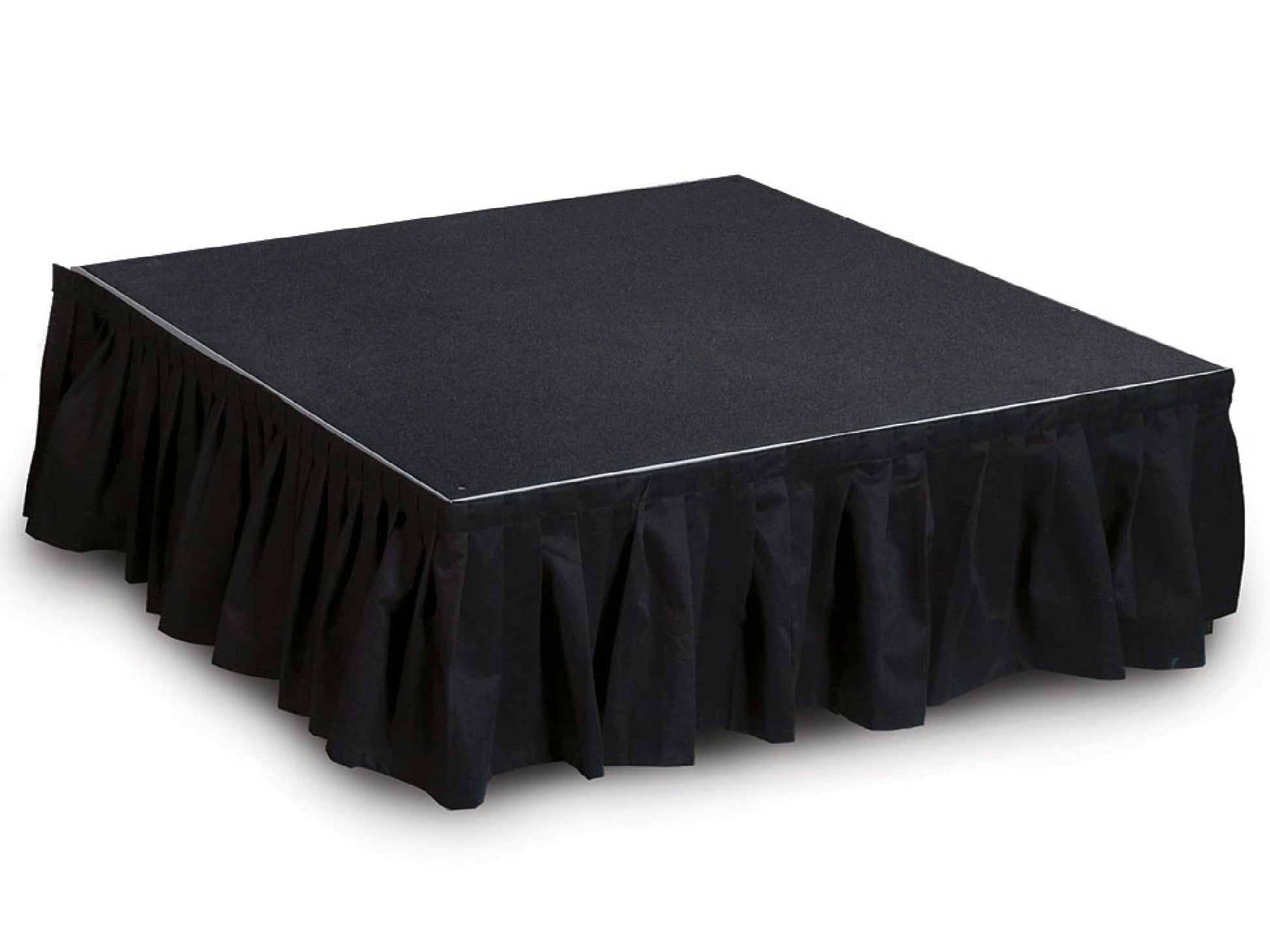 PLEATED STAGE SKIRT - BLACK