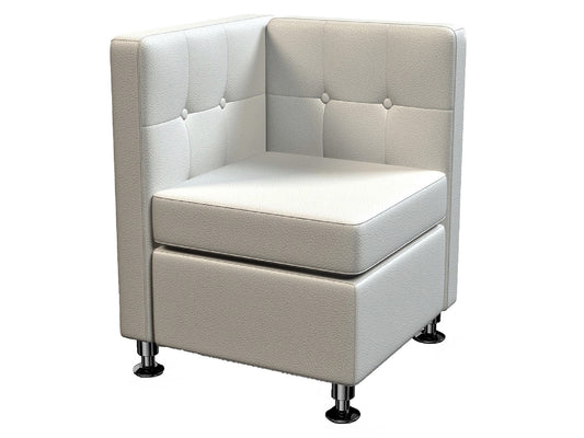 CLUB CORNER SOFA SECTION - WHITE