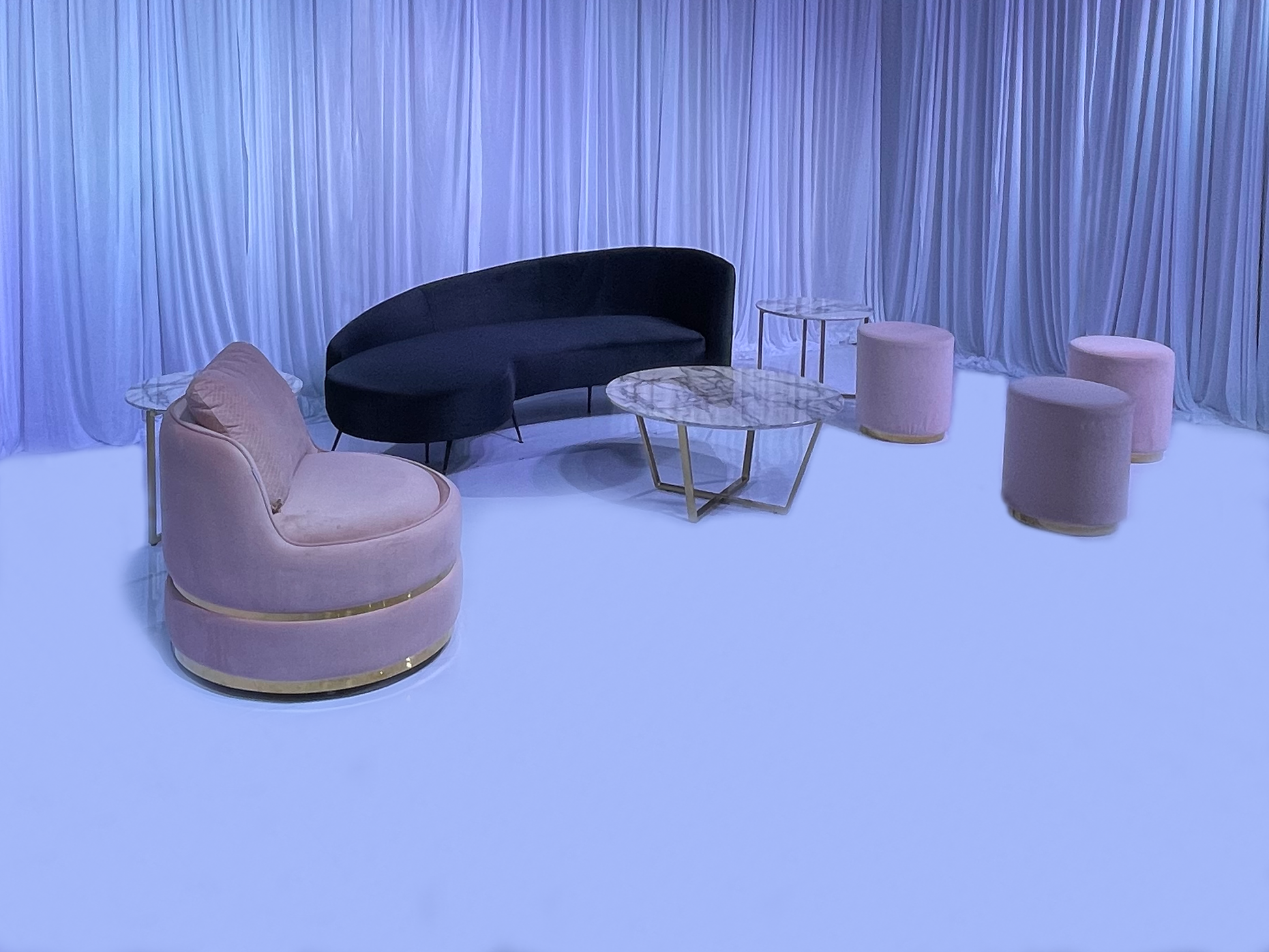COSMOPOLITAN SOFA GROUPING 2 - BLACK