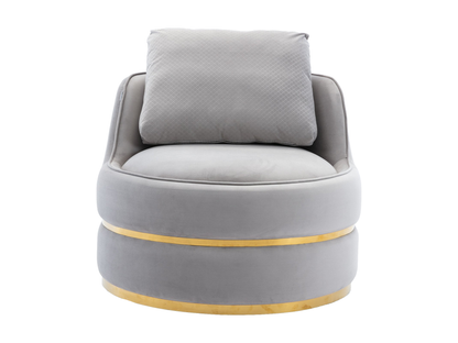 COSMOPOLITAN SWIVEL LOUNGE CHAIR - GREY